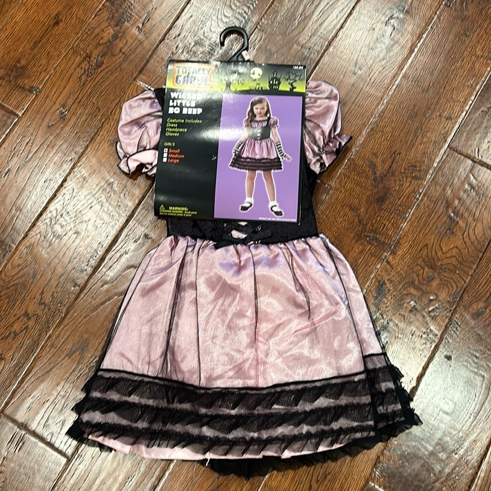 Totally Ghoul Girl’s Wicked Little Bo Peep Costume Size Small NEW